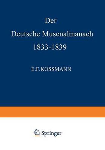 Cover image for Der Deutsche Musenalmanach 1833-1839