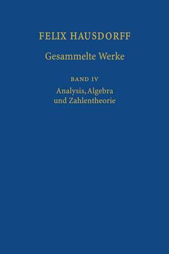 Felix Hausdorff-Gesammelte Werke