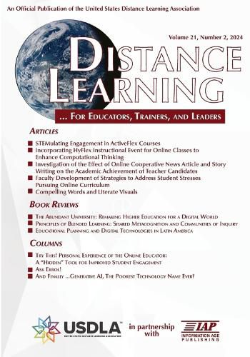 Cover image for Distance Learning Vol 21 Issue 2