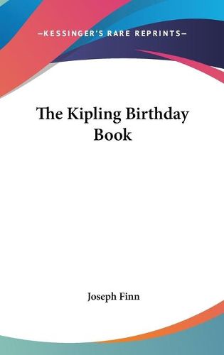 Cover image for The Kipling Birthday Book