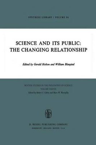 Cover image for Science and Its Public: The Changing Relationship