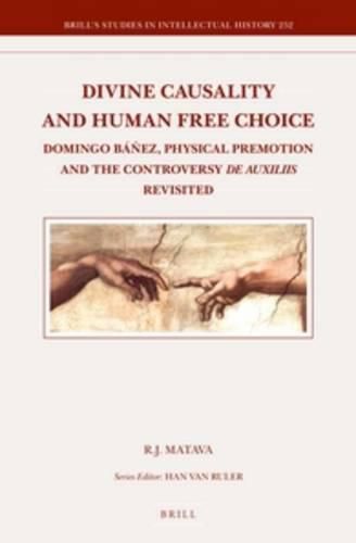 Cover image for Divine Causality and Human Free Choice: Domingo Banez, Physical Premotion and the Controversy de Auxiliis Revisited