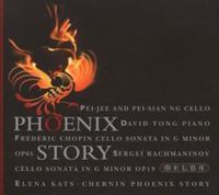Cover image for Kats Chernin Phoenix Story Racmaninov Cello Sonata Chopin Cello Sonata