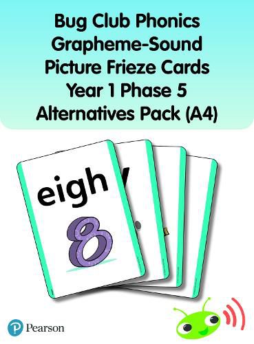 Cover image for Bug Club Phonics Grapheme-Sound Picture Frieze Cards Year 1 Phase 5 alternatives (A4)