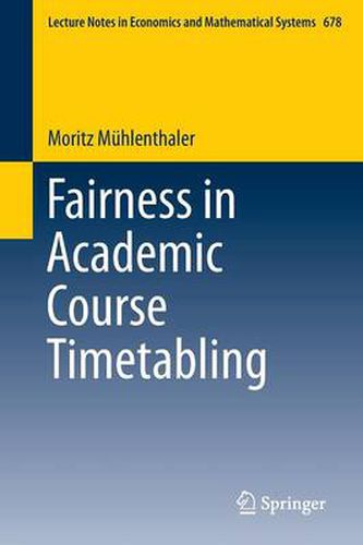 Cover image for Fairness in Academic Course Timetabling