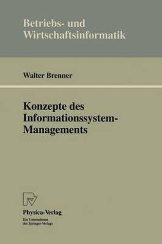 Cover image for Konzepte des Informationssystem-Managements