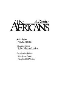 Cover image for The Africans: A Reader