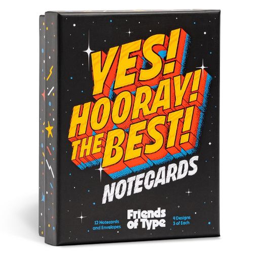 Cover image for Yes! Hooray! The Best! A Notecard Collection by Friends of Type