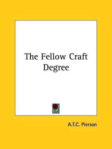 Cover image for The Fellow Craft Degree