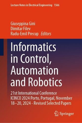 Cover image for Informatics in Control, Automation and Robotics