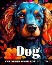 Cover image for Dog Coloring Book for Adults