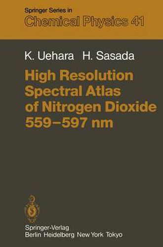 Cover image for High Resolution Spectral Atlas of Nitrogen Dioxide 559-597 nm