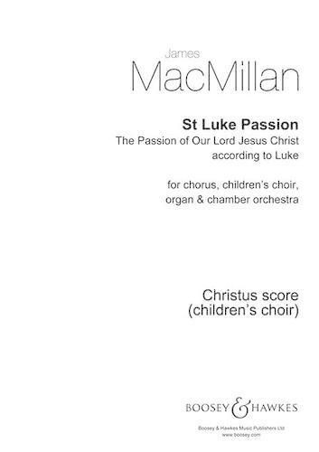 Cover image for St Luke Passion: Children's Score