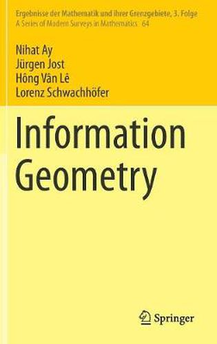 Cover image for Information Geometry