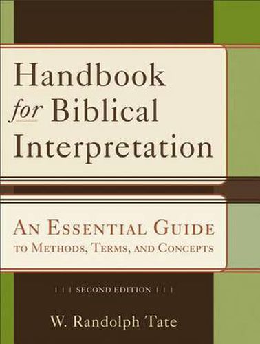 Cover image for Handbook for Biblical Interpretation - An Essential Guide to Methods, Terms, and Concepts