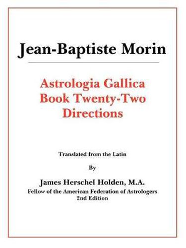 Cover image for Astrologia Gallica Book 22