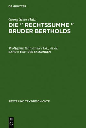 Cover image for Text der Fassungen