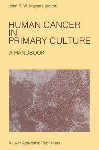 Cover image for Human Cancer in Primary Culture: A Handbook