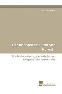 Cover image for Der Ungarische Odon Von Horvath