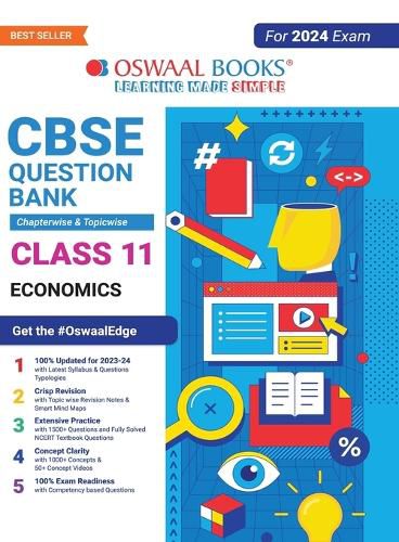 Cover image for Oswaal CBSE Chapterwise & Topicwise Question Bank Class 11 Economics Book (For 2023-24 Exam)