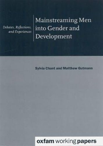 Cover image for Mainstreaming Men into Gender and Development