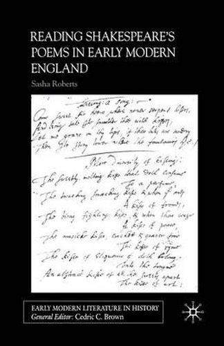 Cover image for Reading Shakespeare's Poems in Early Modern England