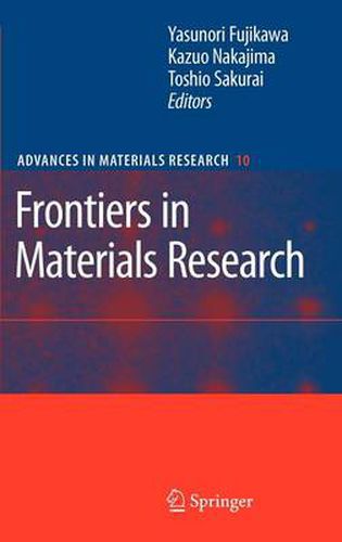 Cover image for Frontiers in Materials Research