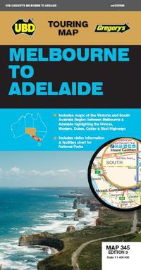 Cover image for Melbourne to Adelaide Map 345 3rd ed