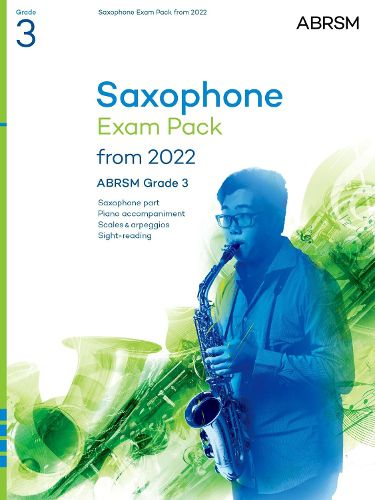 Cover image for Saxophone Exam Pack from 2022, ABRSM Grade 3