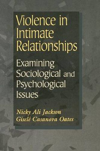 Cover image for Violence in Intimate Relationships: Examining Sociological and Psychological Issues