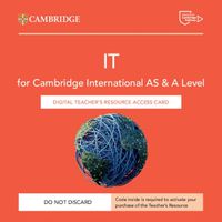 Cover image for Cambridge International AS & A Level IT Digital Teacher's Resource Access Card