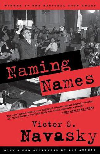 Cover image for Naming Names: With a New Afterword by the Author