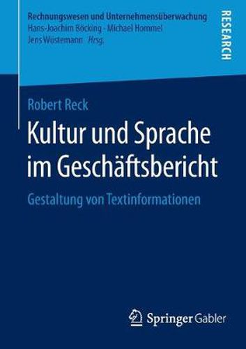 Cover image for Kultur Und Sprache Im Geschaftsbericht: Gestaltung Von Textinformationen