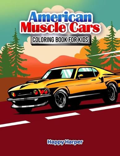 Cover image for Muscle Cars Coloring Book