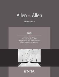 Cover image for Allen V. Allen: Case File, Trial Materials