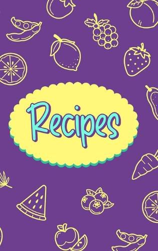 Cover image for Recipes Food Journal Hardcover