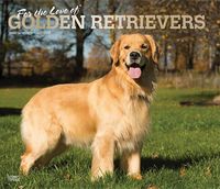 Cover image for Golden Retrievers, for the Love of 2020 Deluxe Foil