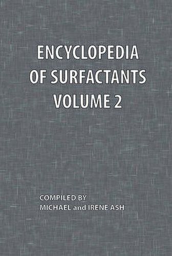 Cover image for Encyclopedia of Surfactants Volume 2