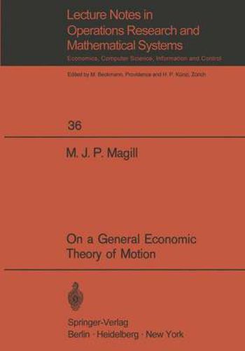 Cover image for On a General Economic Theory of Motion