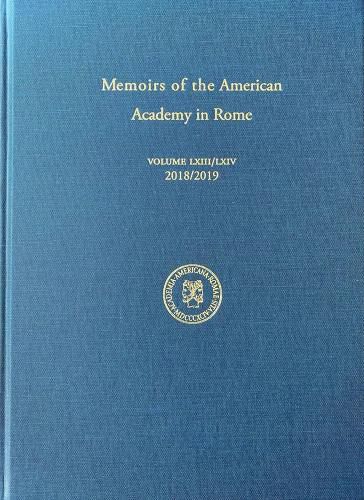 Cover image for Memoirs of the American Academy in Rome, Volume 63/64