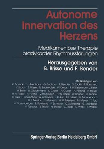 Cover image for Autonome Innervation Des Herzens: Medikamentoese Therapie Bradykarder Rhythmusstoerungen