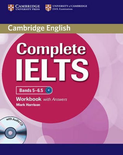 Cover image for Complete IELTS Bands 5-6.5 Workbook with Answers with Audio CD