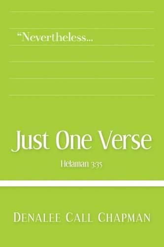 Cover image for Just One Verse: Mosiah 3:35