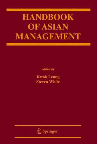 Cover image for Handbook of Asian Management