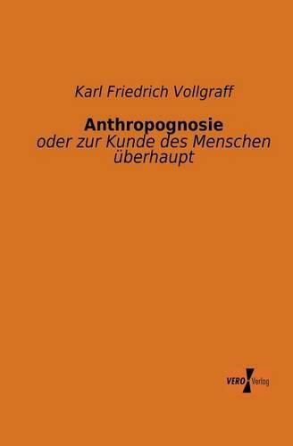 Cover image for Anthropognosie: oder zur Kunde des Menschen uberhaupt