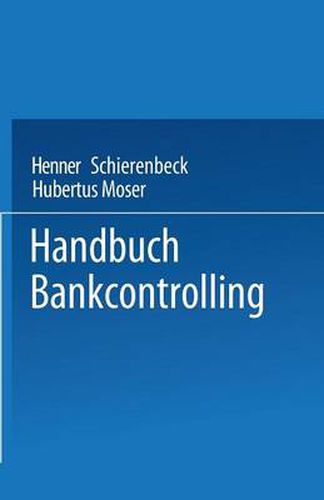 Cover image for Handbuch Bankcontrolling