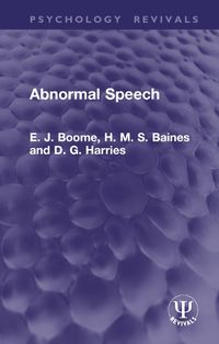 Cover image for Abnormal Speech