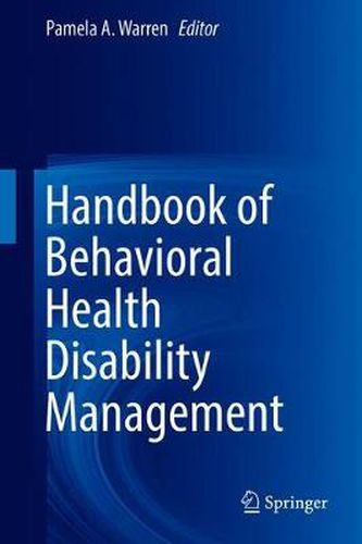 Cover image for Handbook of Behavioral Health Disability Management