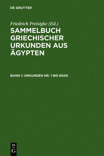 Cover image for Urkunden Nr. 1 bis 6000