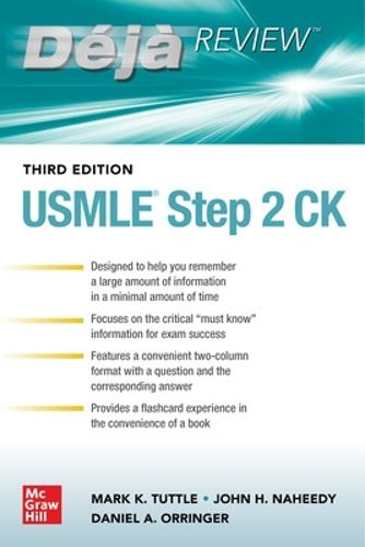 Cover image for Deja Review: USMLE Step 2 CK, Third Edition